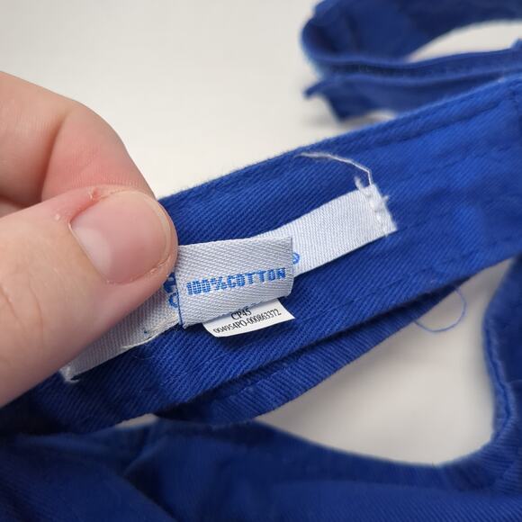 Campbell Aviation Strapback Visor Hat Blue One Size Port & Company - Picture 10 of 10